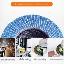 1pc Thickened Grinding Wheel Blade, Stainless Steel Polishing Abrasive Disc - Multicolor - View 6