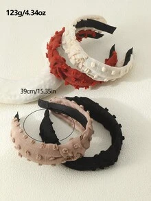 4入組多色少女扭結頭帶套裝 - 彩色 - 查看 5