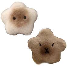 1入組吱吱叫吱吱吊飾創意背包情侶風格毛絨裝飾汽車鑰匙扣娃娃 - 卡其色 - 查看 2