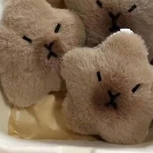 1入組吱吱叫吱吱吊飾創意背包情侶風格毛絨裝飾汽車鑰匙扣娃娃 - 卡其色 - 查看 1