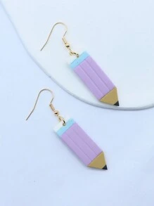 Pencil Drop Earrings - Multicolor - View 15