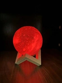 7 色月亮和星空 3d 燈浪漫裝飾小夜燈,特殊月亮球小夜燈家居裝飾生日禮物 - 7色 - 查看 10