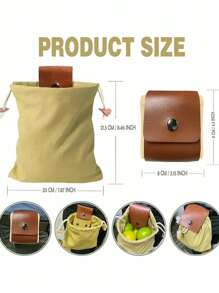 1入腰部工具袋戶外尋草包,工具腰袋帶收納帶繩可折疊帆布工具收納袋,多功能戶外露營收納袋,綁繩口袋,野外水果採摘,叢林工具套件,園林家具,除草剪花工具腰袋,戶外工具、用品和設備家具腰袋,露營尋找袋,戶外露營收納袋,蘑菇收納,野外生存腰帶備用點火棒袋 - 卡其色 - 查看 6