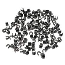 150入組5號拉鍊u型頂部止口和底部止口,縫製拉鍊配件 - 黑色 - 查看 4