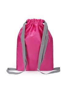 1個可摺疊背包,超輕,防水,大容量,皮包,籃球袋,野營野餐收納袋,旅行桶包,男女戶外遠足小背包 - 玫紅色 - 查看 6