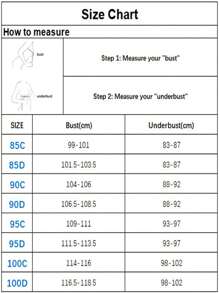 1 Áo lót cúp ngực đúc màu trơn thanh lịch và gợi cảm cỡ lớn dành cho nữ có mối nối lưới, độ che phủ và gọng đầy đủ, thích hợp để mặc hàng ngày và đi làm - màu đen - Xem 8
