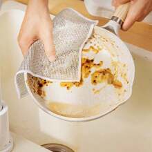 Multipurpose Wire Dishwashing Rags For Wet And Dry,New Multifunctional Non Scratch Metal Wire Dishcloth, Reusable Premium Metal Scrubbing Pads Sponge Clean For Home Kitchen Cooktop (10PCS),Kitchen,Bathroom,Home,Household Suppliers