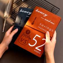 Carpeta De Desafío De Ahorro De Dinero De 52 Semanas Carpeta De Desafío De Ahorro De 10k Ahorro De Dinero Carpeta De Ahorro De 52 Semanas Carpeta De Ahorro De Dinero Ahorro De Dinero Con 25 Moldes Internos, Reto De Ahorro Colección De Facturas - Gris - Ver 5