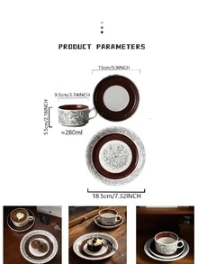 1 Set Hibiscus Flower Pattern Dessert Plate, Used For Cake And Sweet Snack In Restaurant, Coffee Shop Or Home - Hibiscus Flower Plate - View 3