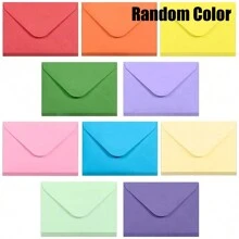 Gift Card Envelopes-100pcs Mini Envelopes, Paper Business Card Envelopes, Bulk Small Envelopes For Gift Cards, Random Colors, 4 X 2.7 Inches - Multicolor - View 4