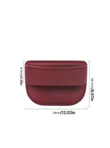 1pc Pu Leather Car Seat Seam Storage Organizer, Upgrade Your Car Management And Keep Your Items Safe And Tidy - Multicolor - View 2