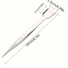 Stainless Steel Gemstone Holder Clamp And Tweezer, Rhinestone Clasp, Jeweler Tool For Jewelry Making, Accessories Fixing - Silver - View 3