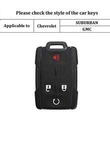 Pink Shockproof Car Key Cover + Key Case Compatible With Chevrolet Suburban Saab Bahn Gmc Key - Pink - View 6