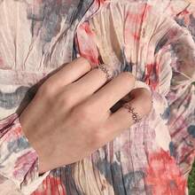 1 件可調節三葉草形開口戒指 - 送給女朋友的最佳情人節禮物,優雅奢華 - 四葉草 - 查看 6