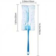 1pc Static Dust Removal Sweeper, Household Cleaning Tool For Dust And Hair Removal - Blue - View 2