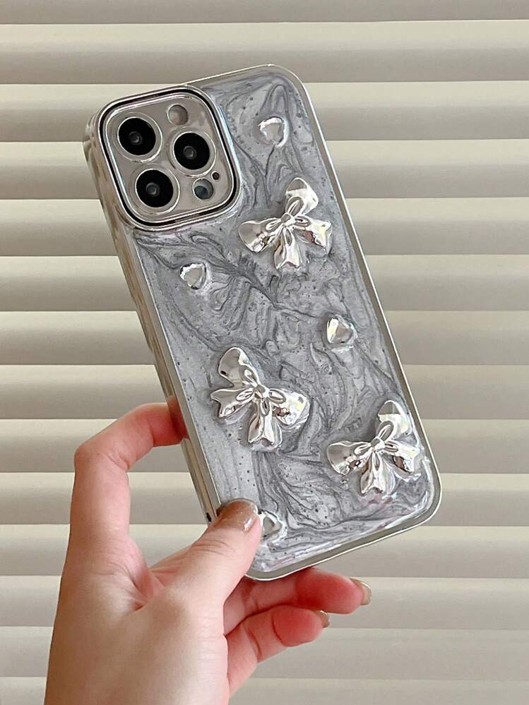 Custodia di Lusso per iPhone 15 Pro Max con Catena di Perle e Glitter