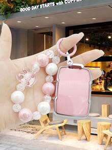 1 套：可爱兔子串珠项链、粉色卡通钥匙扣和雪佛兰 Suburban 钥匙扣套 - 粉色 - 查看 2