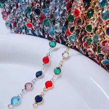 100公分diy玻璃鏈,6毫米鍍銅,高溫保持,適合漢服,古風髮飾,項鍊,手鍊 - KC金 - 查看 11