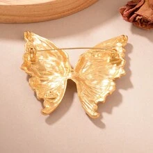 1pc Vintage Copper Plated Multicolor Cubic Zirconia Butterfly Shaped Brooch For Women, Gift For Dating And Gathering - Multicolor - View 6