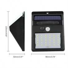 1pc Solar Powered Motion Sensor Wall Light With 20/25/30 Leds For Home Yard Outdoor Lighting - 30LED - View 6