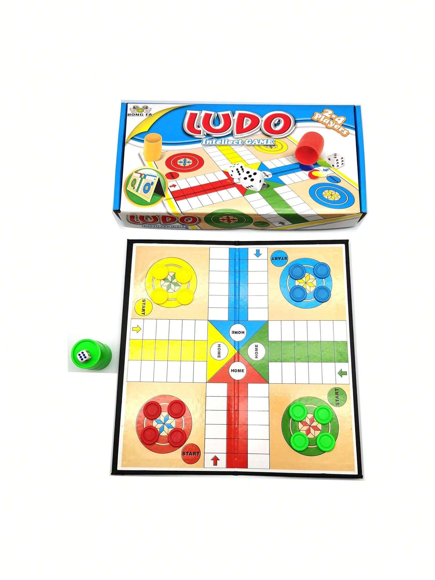 LUDO, Strategy Game, Portable Foldable Game, Family Entertainment