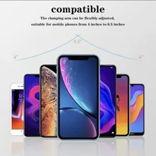 15W Mobile Phone Wireless Charger Mobile Phone Holder Gravity Induction Car Air Outlet Mobile Wireless Charger Holder - Black - View 8