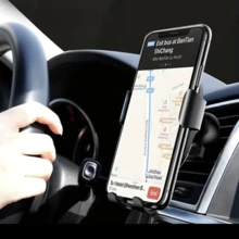 15W Mobile Phone Wireless Charger Mobile Phone Holder Gravity Induction Car Air Outlet Mobile Wireless Charger Holder - Black - View 4