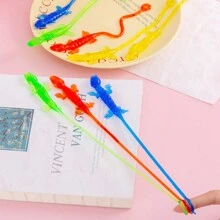 彈性黏性蜥蜴玩具、彈性橡膠黏性蜥蜴、派對禮物用彈性黏、禮品袋填充類獎品嘉年華感官派對散裝玩具交換禮物（10 件/20 件/30 件/50 件顏色隨機） - 彩色 - 查看 8