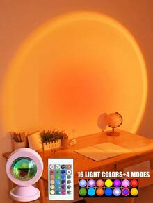 1 Pc Pink Projection Light For Indoor Party Decorations, Ambiance Lighting And Night Lighting - Pink - View 2