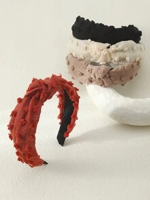 4入組多色少女扭結頭帶套裝 - 彩色 - 查看 3