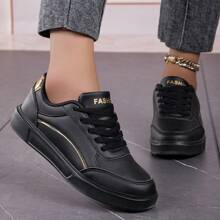 Giày thể thao nữ thời trang Giày thể thao thường ngày Giày thoải mái - màu đen - Xem 1