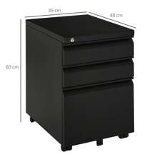 HOMCOM Home Office Cabinets - Negro - Ver 2