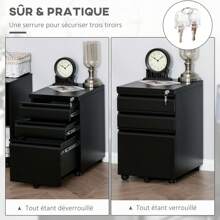 HOMCOM Home Office Cabinets - Negro - Ver 6