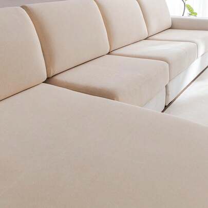 1片防水通用四季彈性沙發坐墊套,現代簡約風格防滑沙發套,適用於l型和1/2/3/4座位沙發,保護客廳沙發