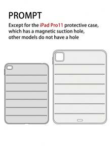 1 Pink Frosted Colorblock TPU Tablet Case - Pink - View 6