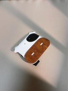 一款塑料頭牛設計多功能卡通薄款錢包，防盜防磁卡片套鑰匙扣，適合大學生日常通勤假期旅遊男女兒童紀念日情人節禮物 - 白色 - 查看 4