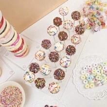 Cake Pop Holder, 1pack 21 Hole Clear Acrylic Cake Pop Stand Display For Weddings Baby Showers Birthday Parties Anniversaries Halloween Candy Decorative - Clear - View 5