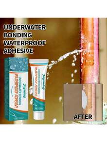 1pc Waterproof Sealant Adhesive For Drain Pipes, Fish Tanks, Glass And Wooden Barrels (120ml) - White - View 2