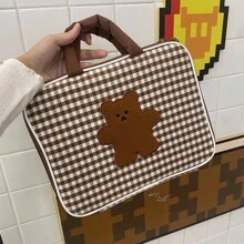 适用于 iPad Pro 11&13 英寸 Air 收纳包 防震袋 平板电脑保护套 手提包 配件 平板电脑手提包 保护套 9-11 英寸 适用于 iPad Air 4 5 Pro 11 Mini 5 6 iPad 保护套 兼容小米 5 兼容三星兼容华为 防震袋 教室笔记本电脑包 教室包 教师收纳包 教室整理包 - 棕色 - 查看 12