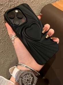 Apple New 3D Heart-Shaped Phone Case Compatible With Iphone, IPhone 15 Pro Max/16 Pro Max/16 Pro/14 Pro Max/14 Pro/13 Pro Max/IPhone 16 Waterproof Shockproof Anti-Fall Scratch Resistant