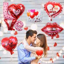 18英寸心型愛心氣球,婚禮、紀念日、訂婚、情人節、生日派對裝飾用品 - I LOVE YOU心型氣球 - 查看 2