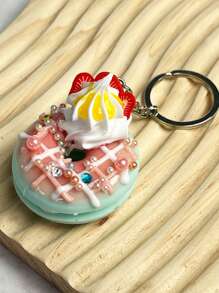 Couple's Bag Decoration Creative 3d Simulation Food Model Donut Keychain Pendant, Fun Cake Keychain - Multiple Styles - View 9