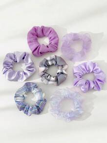 10 件女士学院风蝴蝶结马尾辫夹，适合优雅舒适的发型，多巴胺狂欢节狂欢节发圈发圈，头饰