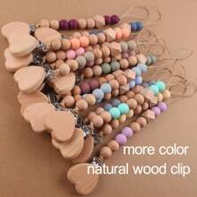 1個全新風格的兒童藝術手工軋緊夾,創意彩色矽膠珠兒童diy手工珠寶 - 紅色 - 查看 4