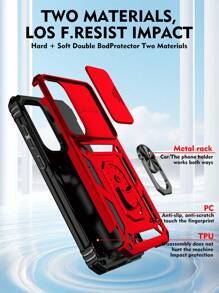 Iphone Cases For Men New Phone Case With 360 Degree Rotating Stand, 2-In-1 Shockproof Phone Case + Integrated Stand, High Quality Craftsmanship, Compatible With Apple IPhone 11/12/13/14/15 Pro Max, A14/A24/A34/A35/A54/A55, S23/S24, S22 Ultra, OPPO, VIVO, Redmi Note 11/12 Pro