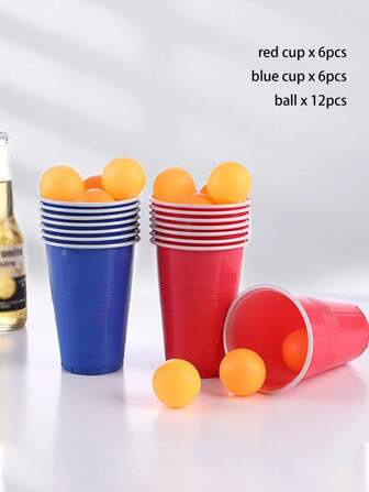 Party Beer Pong Kits For Game Beer Pong With 12 Cups 12 Balls Desktop& Floor Game Toys Halloween Decoration Game Couple, Decorations, Halloween Party Decorations, Games>Party Games, Pool Beer Pong, For Couples, Games, Party Games, Couple Game Night, Dobble, Cards, Adult Drinking Games, Family Game,Board Games,Beer Pong,Hen Party Games