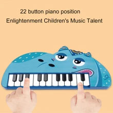 兒童鋼琴鍵盤,22鍵多功能便攜式玩具鋼琴,適用於3-8歲男孩和女孩,電子鋼琴樂器玩具（不含電池） - 彩色 - 查看 8