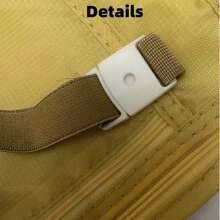 1入戶外運動腰包,防水＆防盜隱藏式跑步腰包多功能超薄旅行手機袋 - 卡其色 - 查看 5