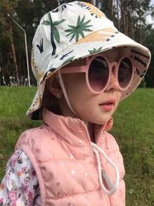 2pcs Kids' Bucket Hat With Animal Park & Construction Vehicle Patterns, Unisex, Great For Daily Outdoor Activities, Beach, Sun Protection - Multicolor - View 6