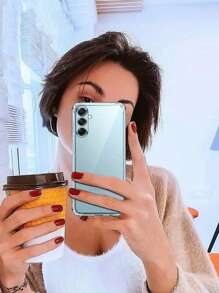 2合1透明手機殼，適用於三星Galaxy A14 A24 A34 A54 A13 A33 A53 5G，防震手機殼，適用於三星S23 S22 S21 Plus Ultra FE手機殼，附手機屏幕保護貼，iPhone 15 Pro Max 14 13 12 XR - 無色 - 查看 8